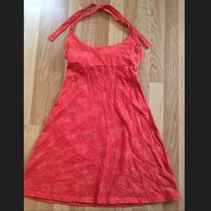 Super cute floral Patagonia halter dress